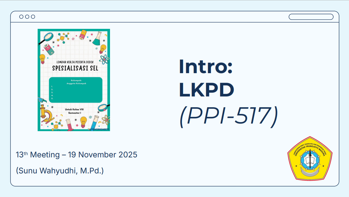 Perencanaan Pembelajaran IPA Gasal 25/26